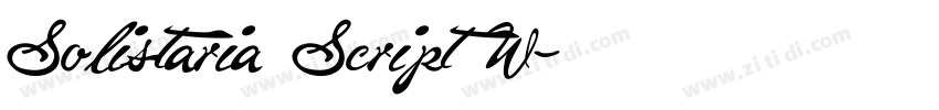 Solistaria Script W字体转换